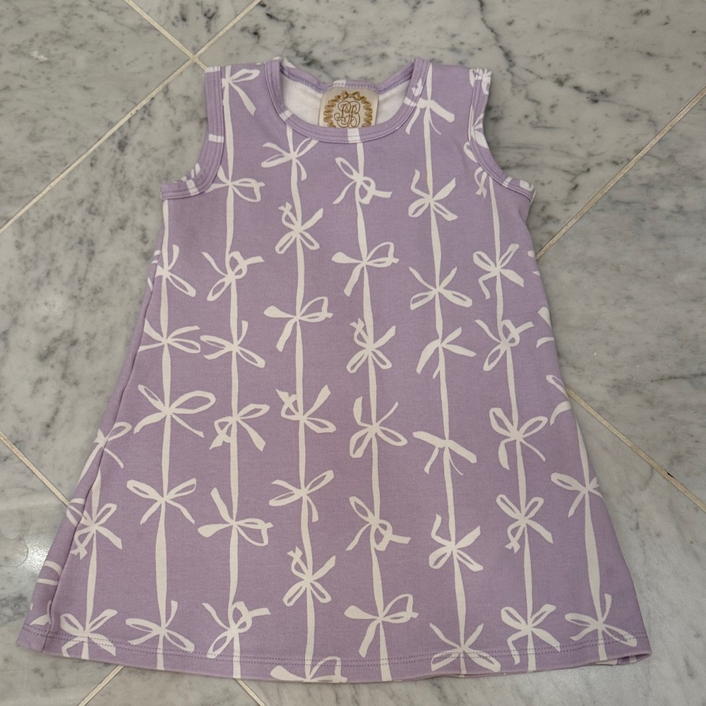 TBBC Beaufort Bonnet lavender purple dress bows 4T